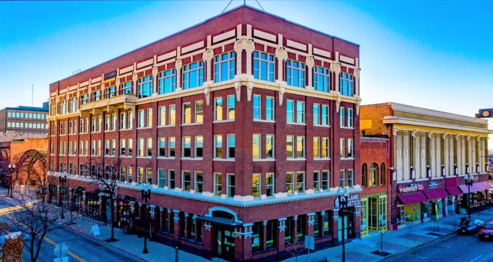 Motiv8 headquarters in a historic brick building on Kiesel Avenue in downtown Ogden, Utah