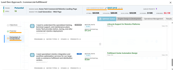 AI Collaborator suggesting improvements to existing on-page copy